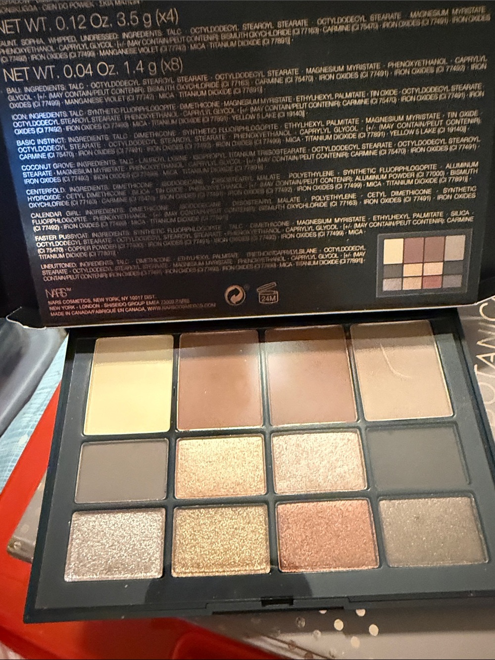 NARS Neutral Eyeshadow Palette — Beige, Brown & Gold Tones - Picture 1 of 6
